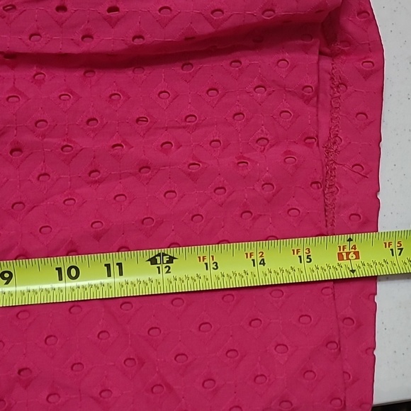 NWT The Limited Pink Eyelet Tailored Short size 14 - Picture 10 of 12